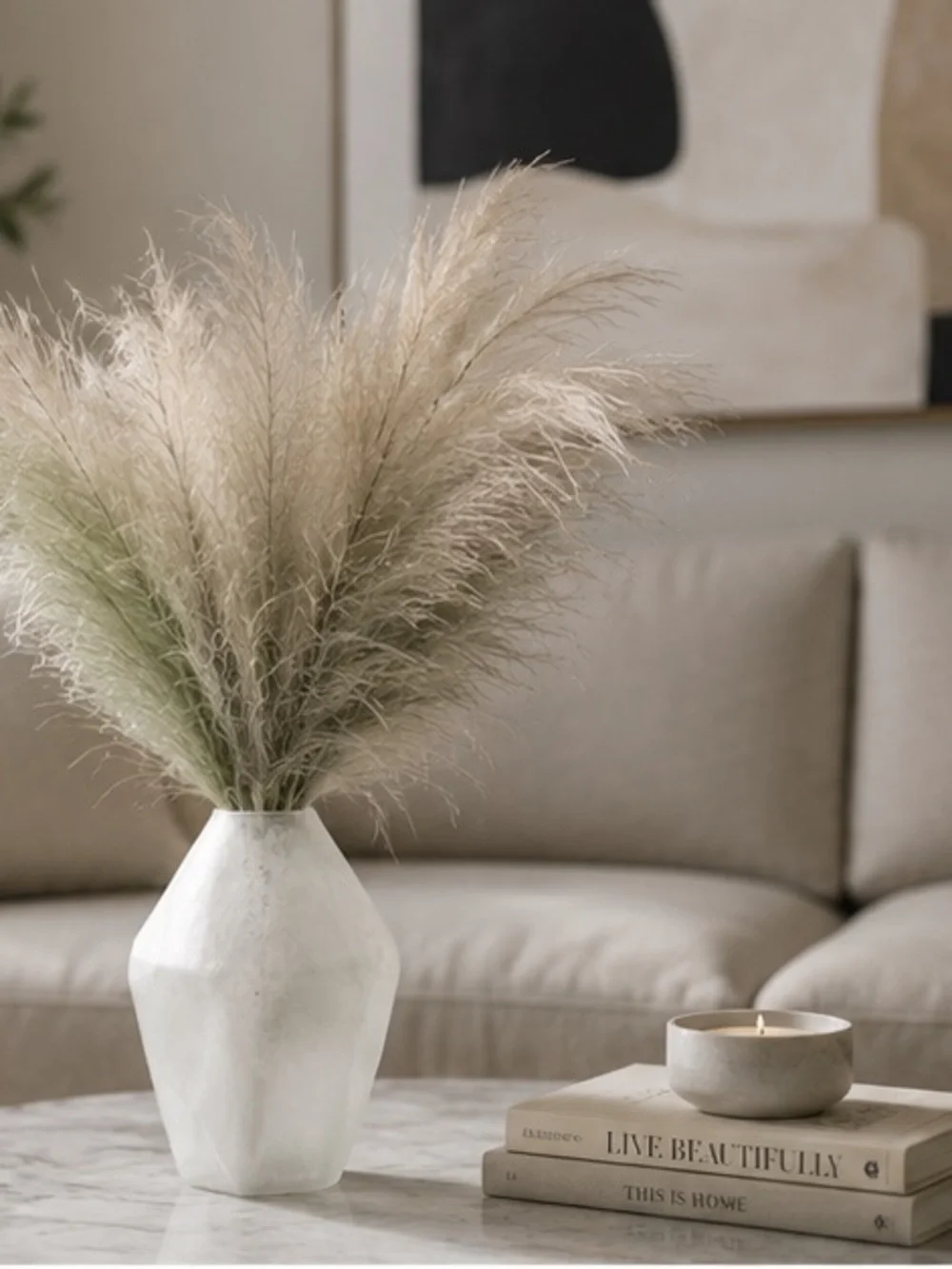 Frosted Asymmetrical Vase